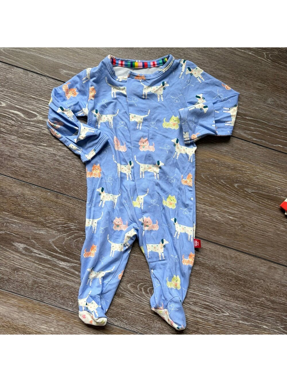 Newborn Magnetic Me Leash on Life Modal Footie
